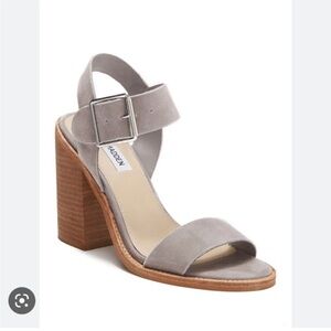 Steve Madden Castro Grey Suede Heel